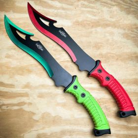 15.5" HUNTING SURVIVAL FIXED BLADE MACHETE Tactical Knife