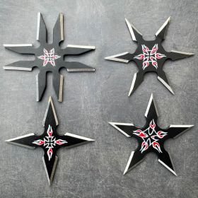 4PC Ninja Throwing Knife Black Set
