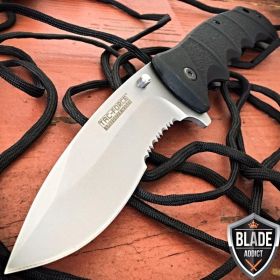 9" TAC-FORCE BLACK Spring Assisted Open TACTICAL Folding Pocket Knife
