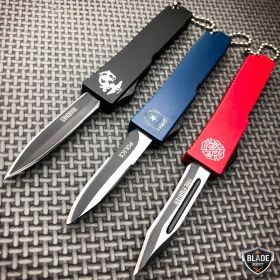 Fire Dept Police USMC Marines Micro OTF Pocket Knife