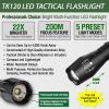 TK120 LED Tactical Flashlights with Strobe