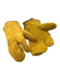 Three-Finger Leather Mitt (size: LAR)
