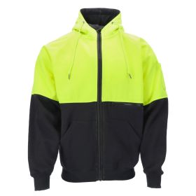 Hi-Vis Full-Zip Hoodie (size: 4XL)