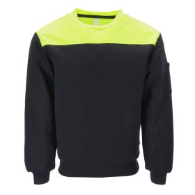 Two-Tone Hi-Vis Insulated Quilted Sweatshirt (size: 2XL)