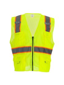 Safety Vest with Pockets & Radio Loop (size: L2XL)