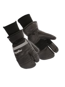 Insulated 3-Finger Leather Mitt (size: LAR)