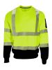 HiVis Crewneck Sweatshirt with Reflective Tape